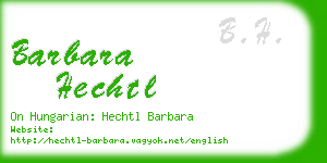 barbara hechtl business card